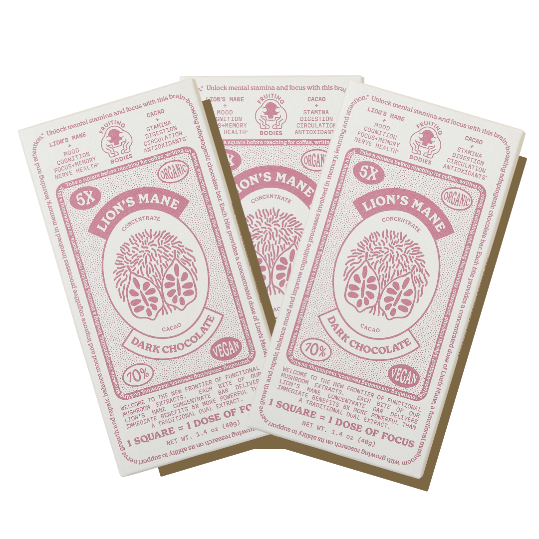 Choco Mane Lion's Mane Chocolate (Trio) – Fruiting Bodies
